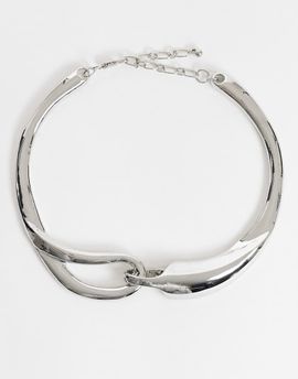 Topshop Topshop Mario statement necklace in silver