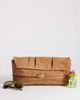 Topshop Topshop Meadow oversized strap clutch in tan-Brown - 2