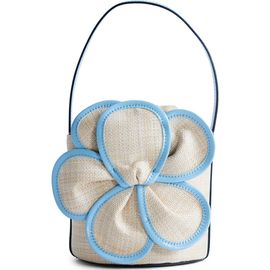 Topshop Topshop Medium Gino Straw Flower Bag