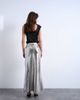 Topshop Topshop metallic knot midi skirt in silver - 3