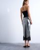 Topshop Topshop metallic lace hem midi skirt in silver - 3