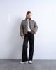 Topshop Topshop micro check funnel neck puffer jacket in black - 2