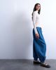 Topshop Topshop mid rise balloon jeans in mid blue - 1