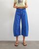 Topshop Topshop mid rise crop barrel jeans in cobalt blue - 2