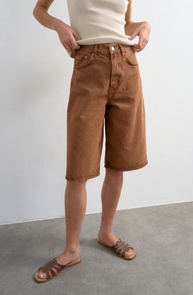 Topshop Topshop Mid Rise Denim Bermuda Shorts