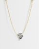 Topshop Topshop Mika rope choker with shell pendant in off white and silver - 1