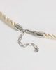 Topshop Topshop Mika rope choker with shell pendant in off white and silver - 3