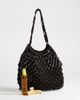 Topshop Topshop Milan medium crochet tassel bag in chocolate-Brown - 2