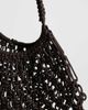 Topshop Topshop Milan medium crochet tassel bag in chocolate-Brown - 3