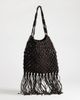 Topshop Topshop Milan medium crochet tassel bag in chocolate-Brown - 4