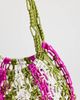 Topshop Topshop Milan medium crochet tassel bag in khaki stripe-Green - 3