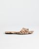 Topshop Topshop Mina mule flat sandals with hardware hair on real leather zebra-Green - 2