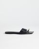 Topshop Topshop Mina mule flat sandals with hardware in black - 2