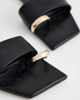 Topshop Topshop Mina mule flat sandals with hardware in black - 3