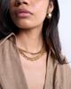 Topshop Topshop Mina waterproof stainless steel multirow chain necklace in gold - 2