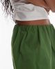 Topshop Topshop mini poplin skirt in green - 2