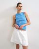 Topshop Topshop mini poplin skirt in white - 2