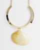 Topshop Topshop Mira statement necklace with shell pendant-Gold - 2