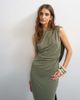 Topshop Topshop modal cowl back sleeveless maxi dress in khaki-Green - 2