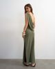 Topshop Topshop modal cowl back sleeveless maxi dress in khaki-Green - 3