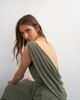 Topshop Topshop modal cowl back sleeveless maxi dress in khaki-Green - 4