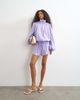 Topshop Topshop modal funnel neck jacket in lilac-Purple - 4