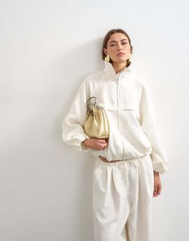 Topshop Topshop modal jacket in ecru - part of a set-White
