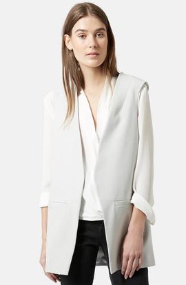 Topshop Topshop 'Molly' Longline Vest