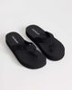 Topshop Topshop Molly toe thong sandals in black - 1