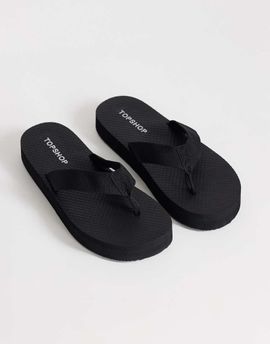Topshop Topshop Molly toe thong sandals in black