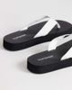 Topshop Topshop Molly toe thong sandals in black and white - 4