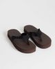 Topshop Topshop Molly toe thong sandals in chocolate-Brown - 1