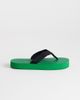Topshop Topshop Molly toe thong sandals in green and black - 2
