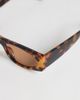 Topshop Topshop Mykonos cat eye sunglasses in tortoise effect-Brown - 2