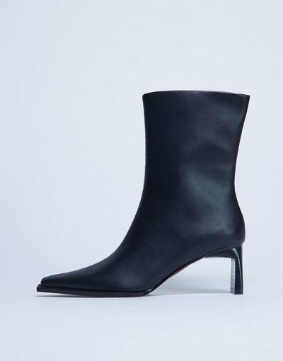 Topshop Topshop Nadie chisel toe ankle boots in black