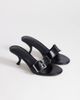 Topshop Topshop Nadine mid heel mules with buckle in black - 2