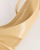 Topshop Topshop Nadir asymmetric mid-height heel sandals in mink-Neutral - 3