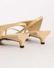 Topshop Topshop Nadir asymmetric mid-height heel sandals in mink-Neutral - 4