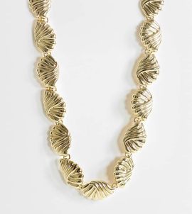 Topshop Topshop Naleigh swirl necklace in gold