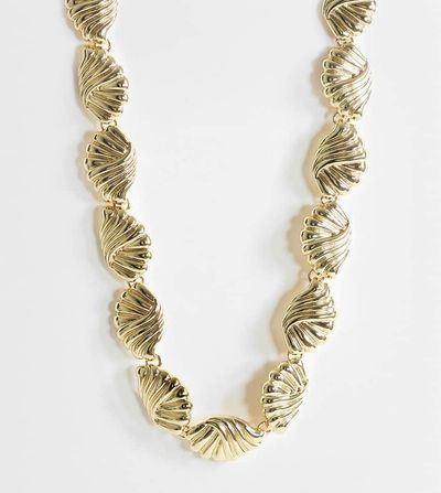 Topshop Topshop Naleigh swirl necklace in gold