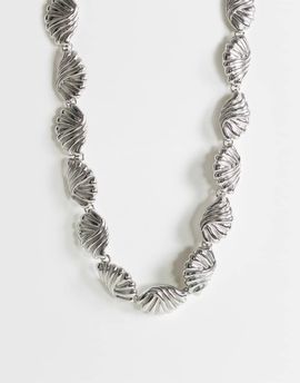 Topshop Topshop Naleigh swirl necklace in silver