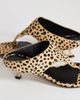 Topshop Topshop Nancy toe thong mid heel sandals in caramel dalmatian print hair-on-real leather-Neutral - 3