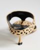 Topshop Topshop Nancy toe thong mid heel sandals in caramel dalmatian print hair-on-real leather-Neutral - 4