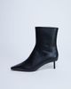 Topshop Topshop Narla premium real leather high pin heeled ankle boots in black - 1