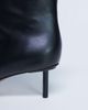 Topshop Topshop Narla premium real leather high pin heeled ankle boots in black - 3