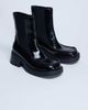 Topshop Topshop Narla square toe chelsea boots in black - 1