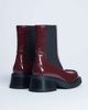 Topshop Topshop Narla square toe chelsea boots in burgundy-Red - 2