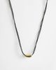 Topshop Topshop Nasha cord necklace in black with gold - 1