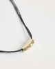 Topshop Topshop Nasha cord necklace in black with gold - 4