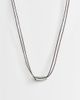 Topshop Topshop Nasha cord necklace in chocolate with silver-Brown - 1